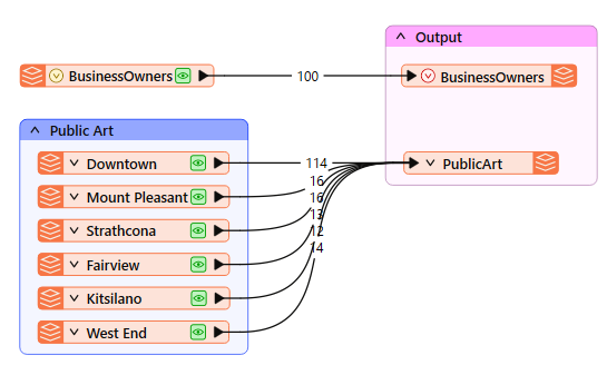Workspace with bookmarks