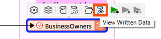View Written Data button