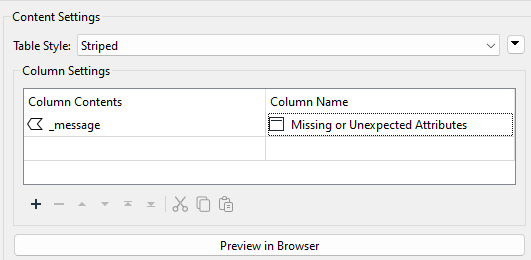 HTMLReportGenerator Table parameters