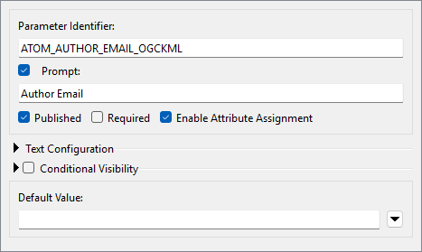 Add/Edit User Parameter dialog