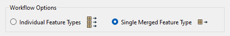 Single Merged Feature Type option