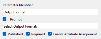 Parameter configuration