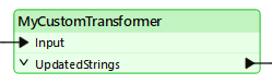 A custom transformer with edited ports