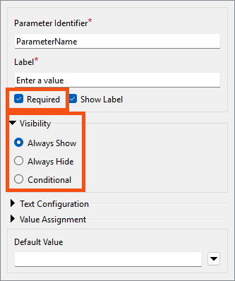 Required checkboxe and Visibility group on user attribute creation