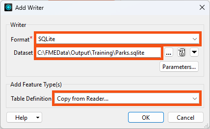 Adding SQLite writer