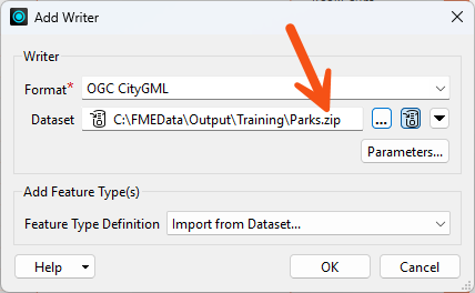 Setting a path with a zip ending