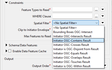 Spatial Filter with FeatureReader