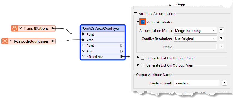 Merge Attributes parameter location in Overlayer transformers