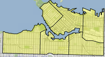 Polygons shown on the map