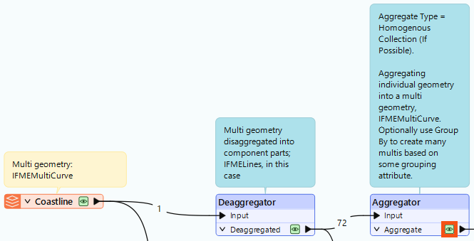 Inspecting the data cache on the Aggregator's Aggregate port