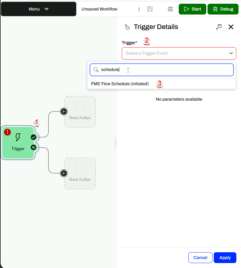 FME Flow Schedule