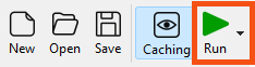Run button