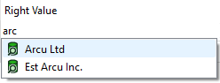 Selecting from cached values