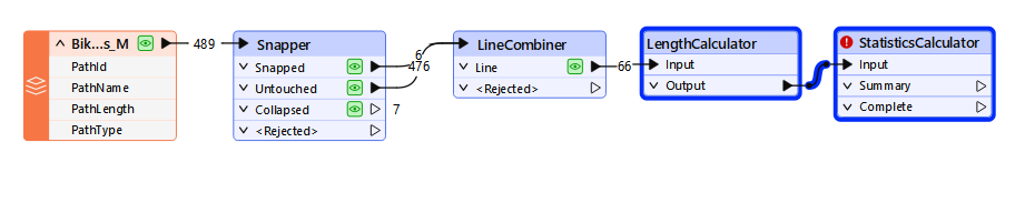 Adding a LengthCalculator and StatisticsCalculator to the Canvas