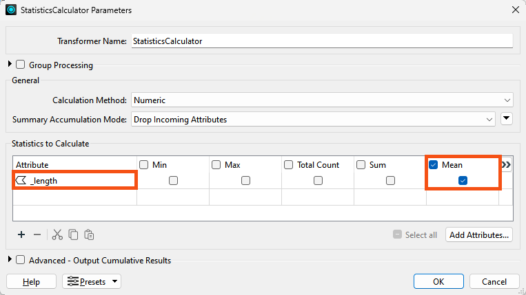 Filling out the StatisticsCalculator