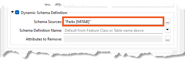 Schema Sources parameter on a writer feature type