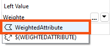 Choosing the attribute not user parameter